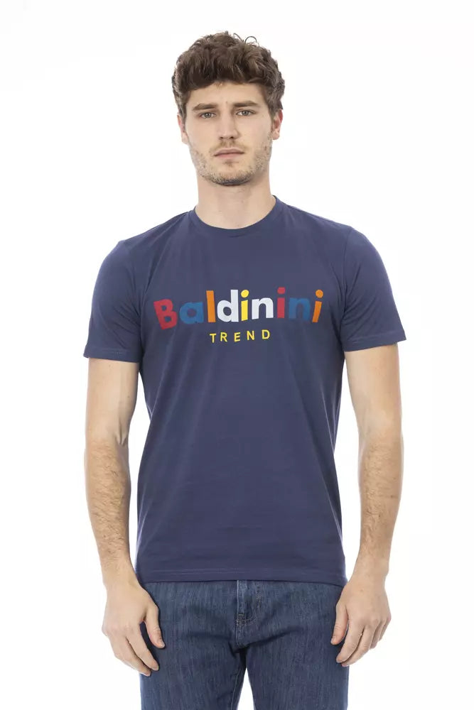 Baldinini Trend Blue Cotton Men T-Shirt -   -  Baldinini Trend.