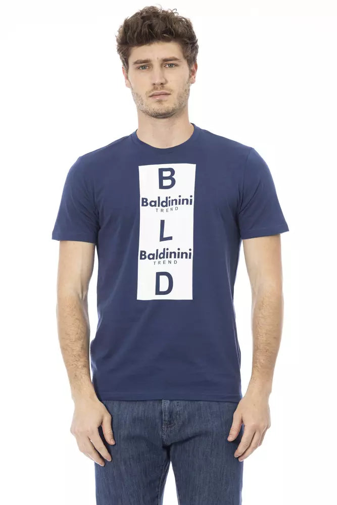 Baldinini Trend Blue Cotton Men T-Shirt -   -  Baldinini Trend.