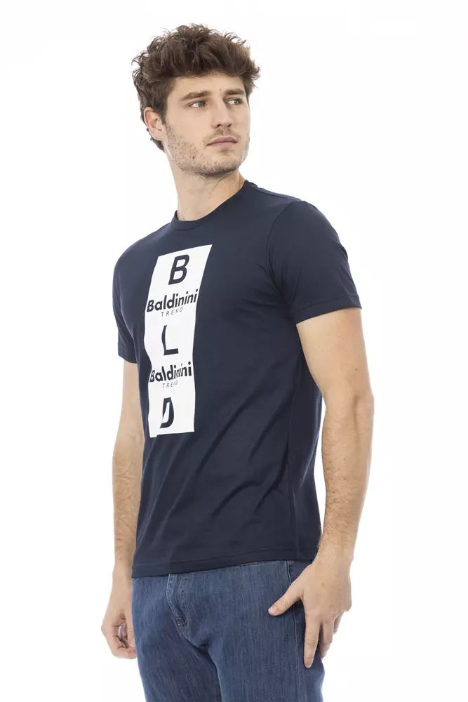 Baldinini Trend Blue Cotton Men T-Shirt -   -  Baldinini Trend.
