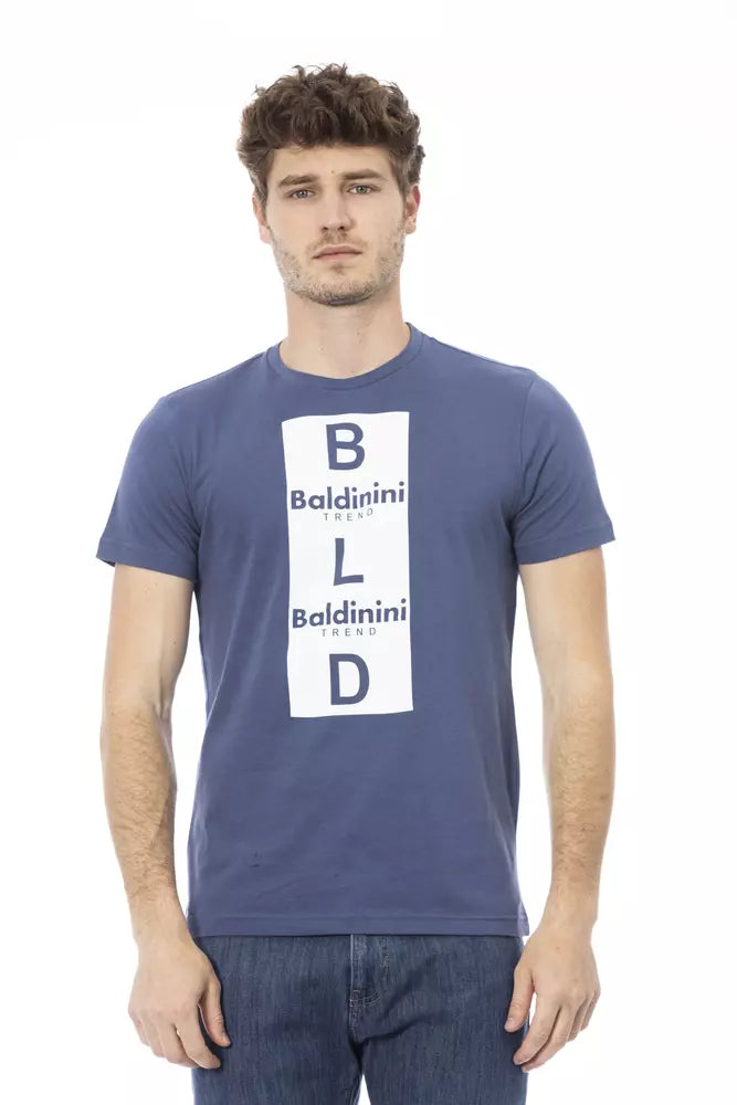 Baldinini Trend Blue Cotton Men T-Shirt -   -  Baldinini Trend.