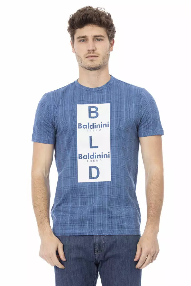 Baldinini Trend Light Blue Cotton Men T-Shirt -   -  Baldinini Trend.