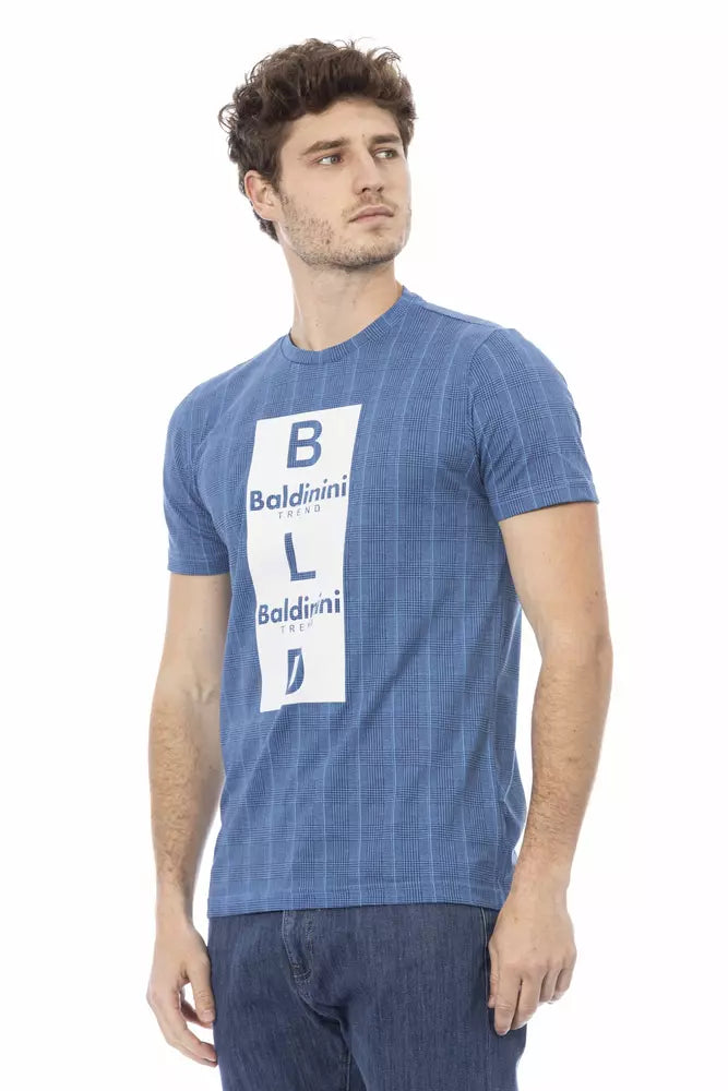 Baldinini Trend Light Blue Cotton Men T-Shirt -   -  Baldinini Trend.