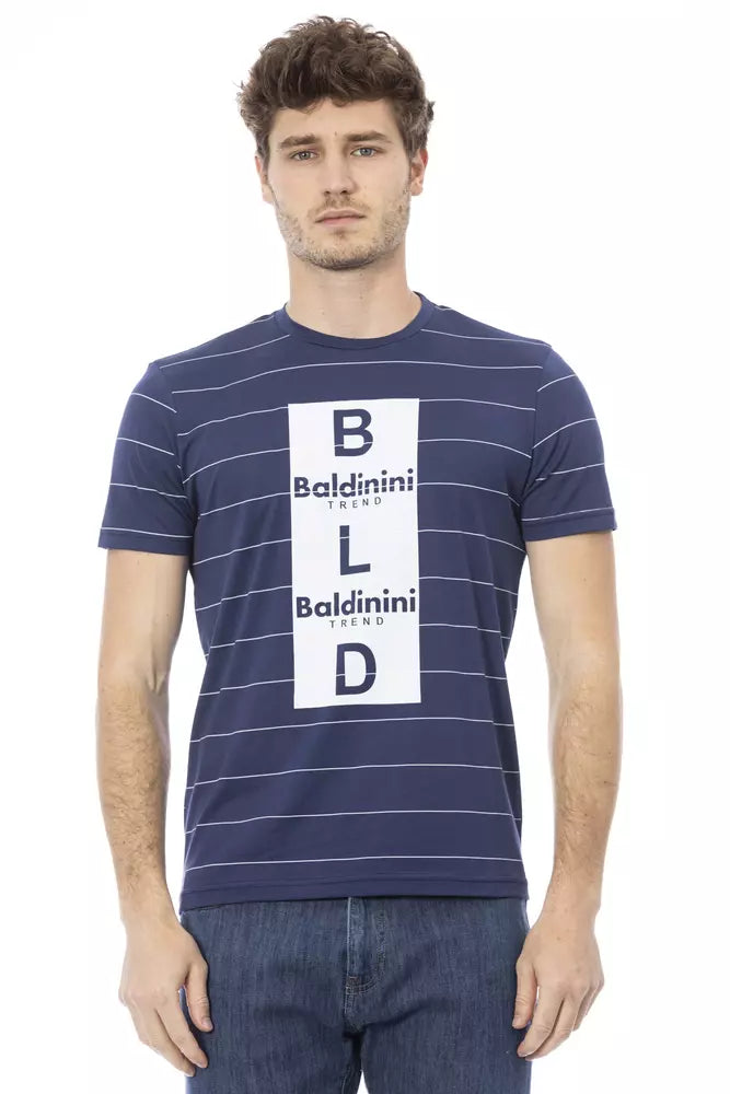 Baldinini Trend Blue Cotton Men T-Shirt -   -  Baldinini Trend.