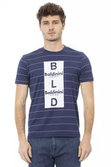 Baldinini Trend Blue Cotton Men T-Shirt -   -  Baldinini Trend.