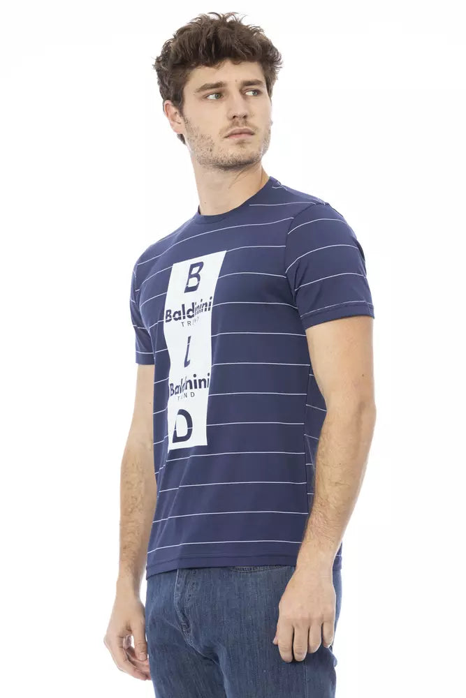 Baldinini Trend Blue Cotton Men T-Shirt -   -  Baldinini Trend.