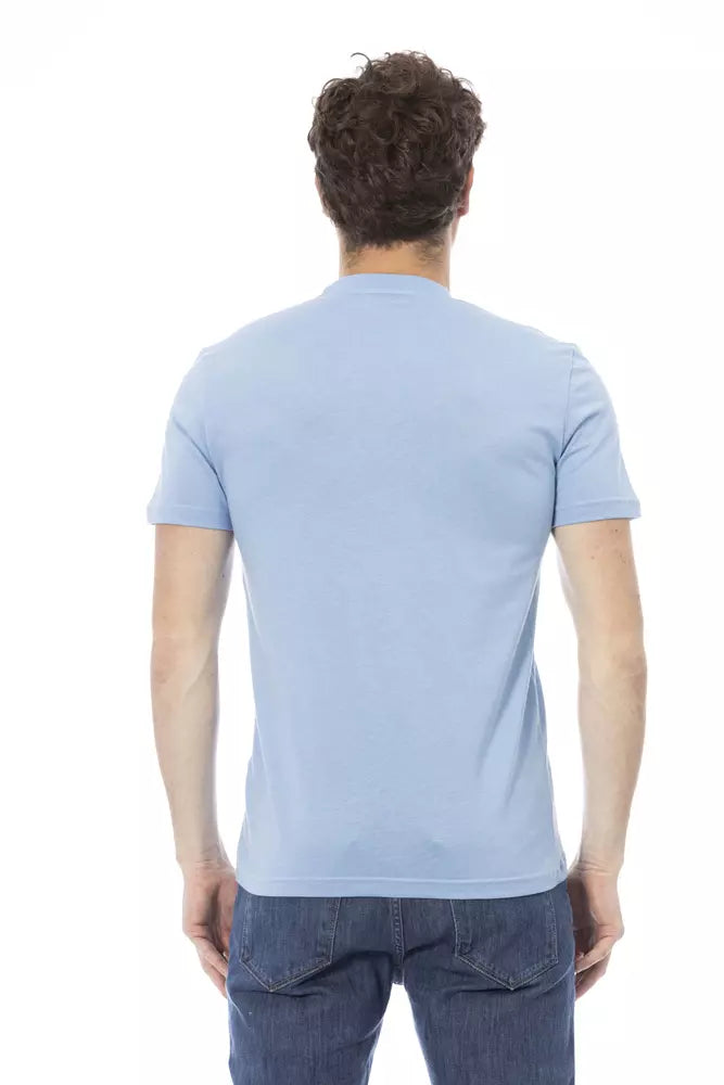Baldinini Trend Light Blue Cotton Men T-Shirt -   -  Baldinini Trend.