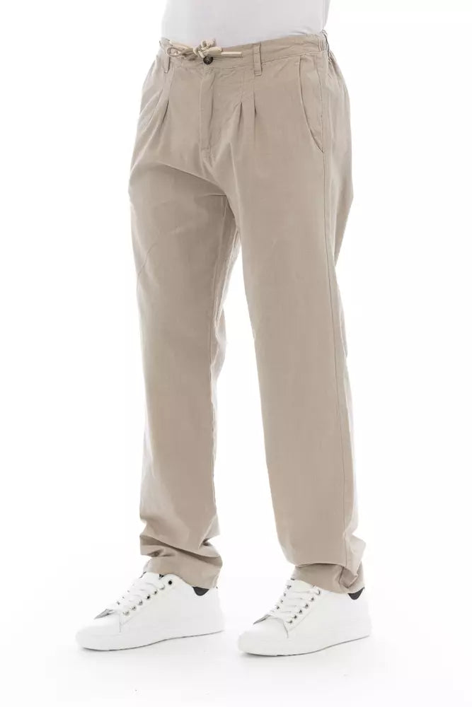 Baldinini Trend Beige Cotton Men Chino Pants -   -  Baldinini Trend.