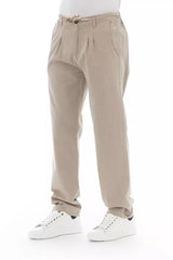 Baldinini Trend Beige Cotton Men Chino Pants -   -  Baldinini Trend.