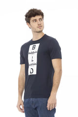 Baldinini Trend Blue Cotton Men's T-Shirt -   -  Baldinini Trend.