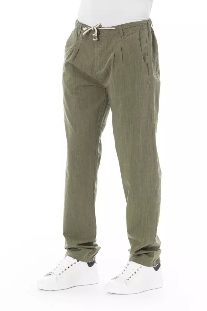 Baldinini Trend Army Cotton Men Chino Trousers -   -  Baldinini Trend.