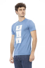Baldinini Trend Light Blue Cotton Men T-Shirt -   -  Baldinini Trend.