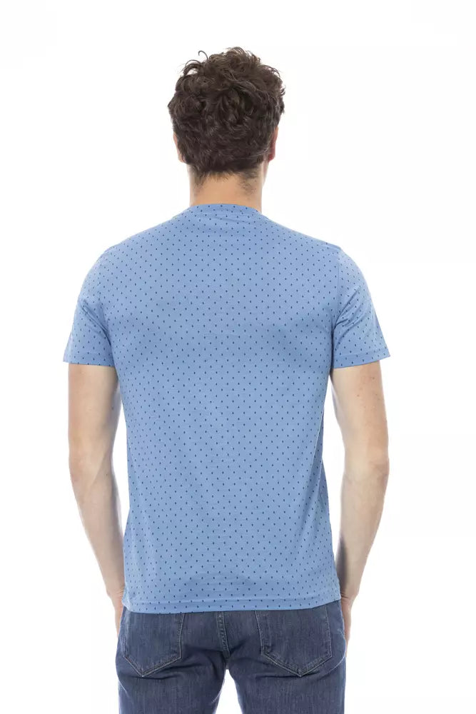 Baldinini Trend Light Blue Cotton Men T-Shirt -   -  Baldinini Trend.