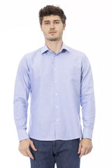 Baldinini Trend Light Blue Cotton Men Shirt -   -  Baldinini Trend.