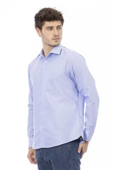 Baldinini Trend Light Blue Cotton Men Shirt -   -  Baldinini Trend.