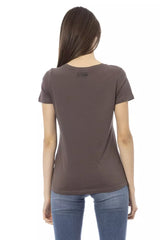 Trussardi Action Brown Cotton Women Top -   -  Trussardi Action.
