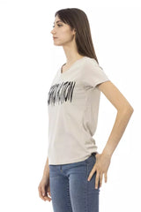 Trussardi Action Beige Cotton Women T-Shirt -   -  Trussardi Action.