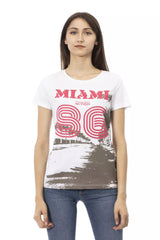 Trussardi Action White Cotton Women T-Shirt -   -  Trussardi Action.