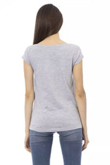 Trussardi Action Gray Cotton Women T-Shirt -   -  Trussardi Action.