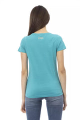 Trussardi Action Light Blue Cotton Women T-Shirt -   -  Trussardi Action.
