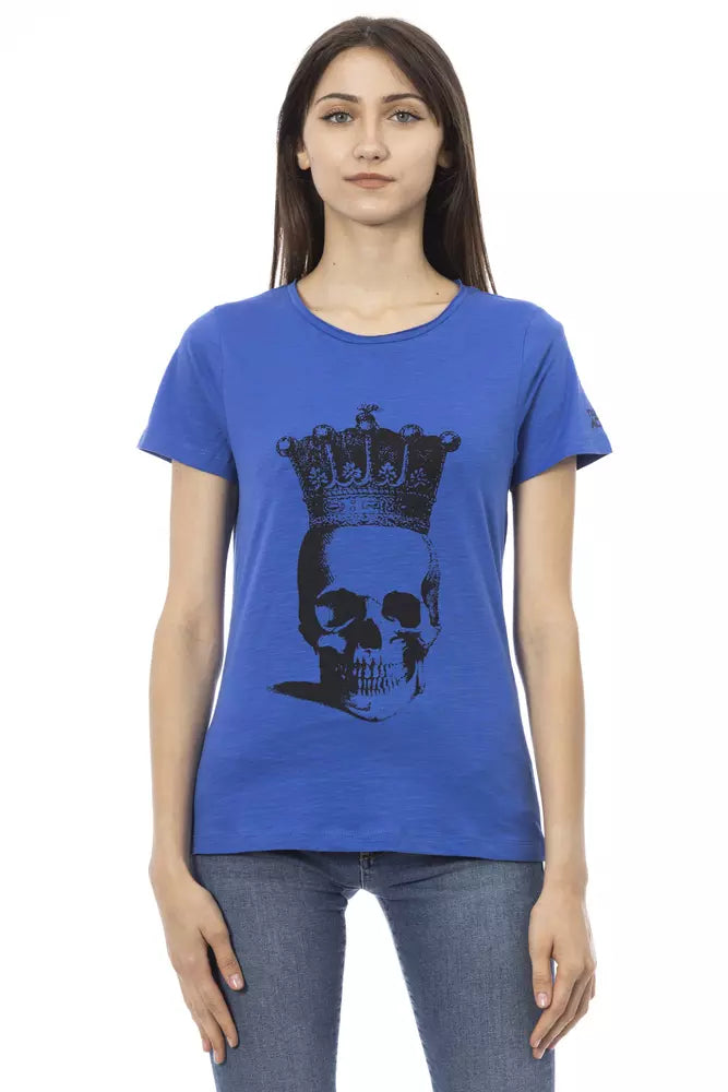 Trussardi Action Blue Cotton Women T-Shirt -   -  Trussardi Action.