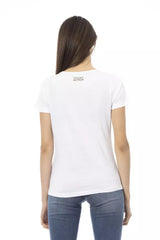 Trussardi Action White Cotton Women T-Shirt -   -  Trussardi Action.