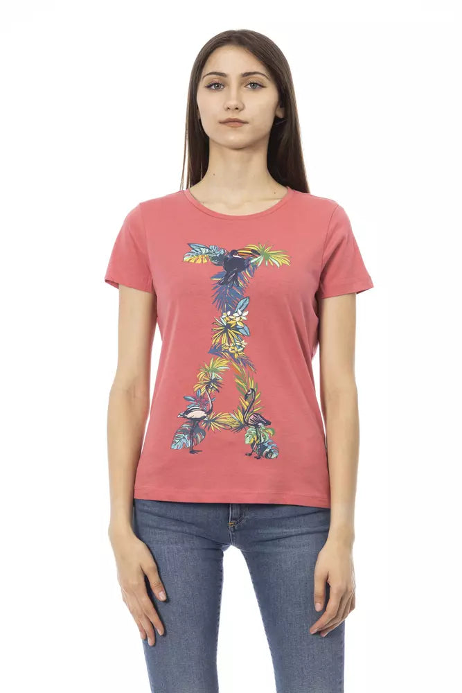 Trussardi Action Chic Fuchsia Short Sleeve Fashion Tee -   -  Trussardi Action.