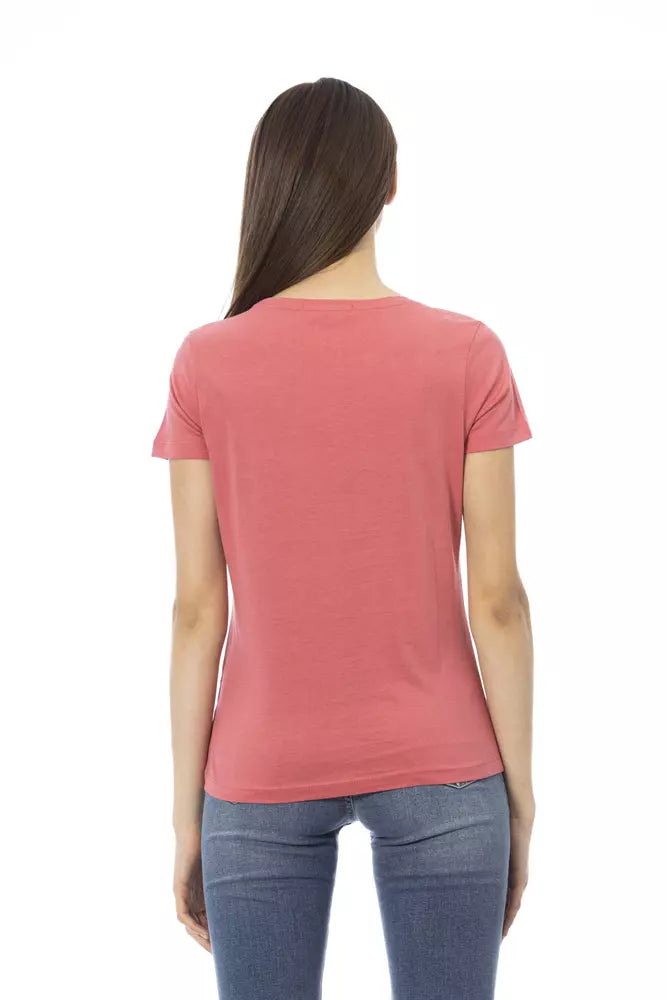 Trussardi Action Chic Fuchsia Short Sleeve Fashion Tee -   -  Trussardi Action.