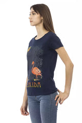 Trussardi Action Blue Cotton Women T-Shirt -   -  Trussardi Action.