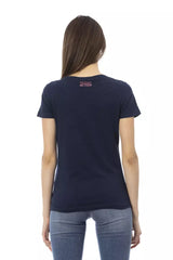 Trussardi Action Blue Cotton Women T-Shirt -   -  Trussardi Action.