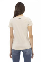 Trussardi Action Beige Cotton Women T-Shirt -   -  Trussardi Action.