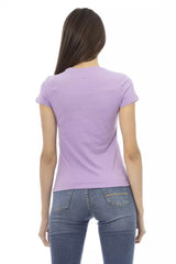 Trussardi Action Purple Cotton Women T-Shirt -   -  Trussardi Action.