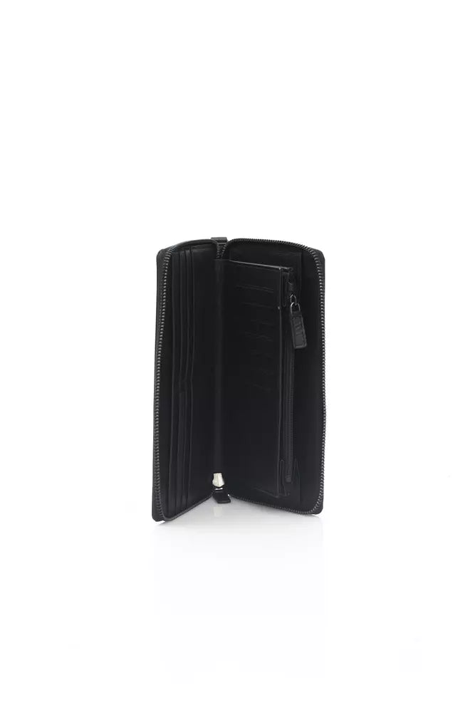Automobili Lamborghini Black Calfskin Men Wallet -  Leather Wallet for Men -  Automobili Lamborghini.