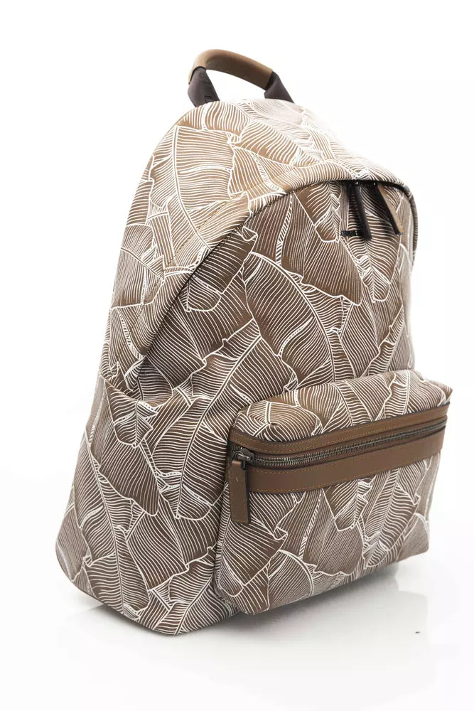 Cerruti 1881 Brown Leather Men Backpack -   -  Cerruti 1881.