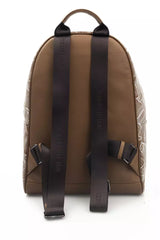 Cerruti 1881 Brown Leather Men Backpack -   -  Cerruti 1881.
