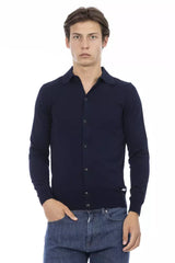 Baldinini Trend Blue Cotton Men Shirt -   -  Baldinini Trend.