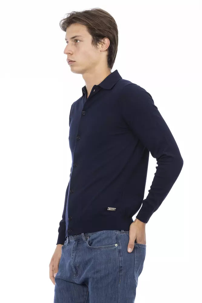 Baldinini Trend Blue Cotton Men Shirt -   -  Baldinini Trend.
