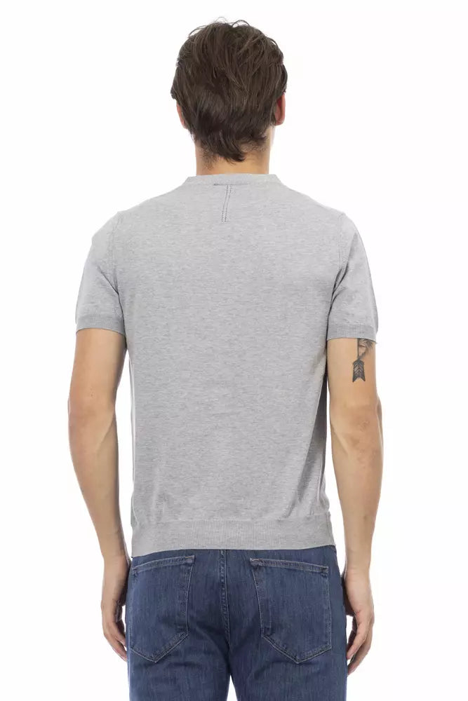 Baldinini Trend Gray Cotton Men's Sweater -   -  Baldinini Trend.