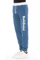 Baldinini Trend Blue Cotton Men's Sport Pant -   -  Baldinini Trend.