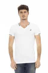 Trussardi Action White Cotton Men T-Shirt -   -  Trussardi Action.