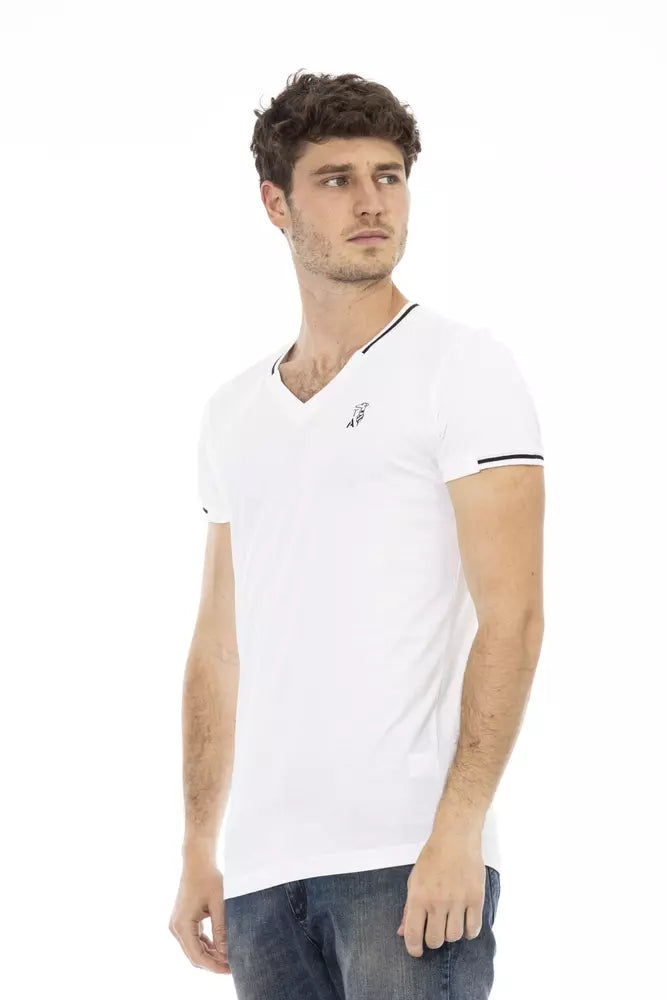 Trussardi Action White Cotton Men T-Shirt -   -  Trussardi Action.