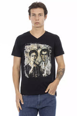 Trussardi Action Black Cotton Men T-Shirt -   -  Trussardi Action.