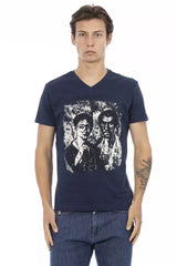Trussardi Action Blue Cotton Men T-Shirt -   -  Trussardi Action.