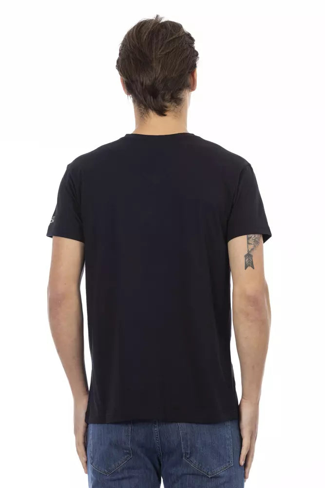 Trussardi Action Black Cotton Men T-Shirt -   -  Trussardi Action.