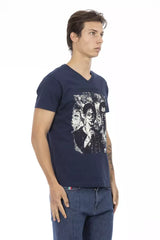 Trussardi Action Blue Cotton Men T-Shirt -   -  Trussardi Action.