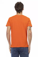 Trussardi Action Orange Cotton Men T-Shirt -   -  Trussardi Action.