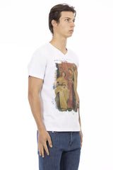 Trussardi Action White Cotton Men T-Shirt -   -  Trussardi Action.