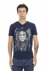 Trussardi Action Blue Cotton Men's T-Shirt -   -  Trussardi Action.