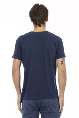Trussardi Action Blue Cotton Men's T-Shirt -   -  Trussardi Action.