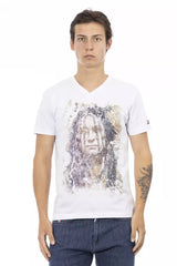 Trussardi Action White Cotton Men T-Shirt -   -  Trussardi Action.