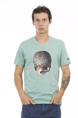 Trussardi Action Green Cotton Men T-Shirt -   -  Trussardi Action.